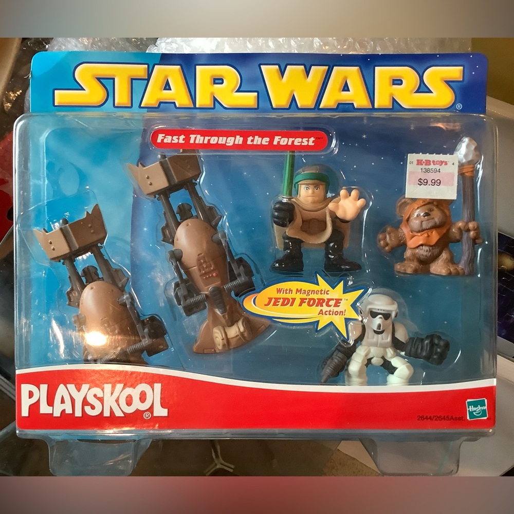 STAR WARS Collectible Plaset by Hasbro “Fast Through The Forest” PLAYSKOOL New!